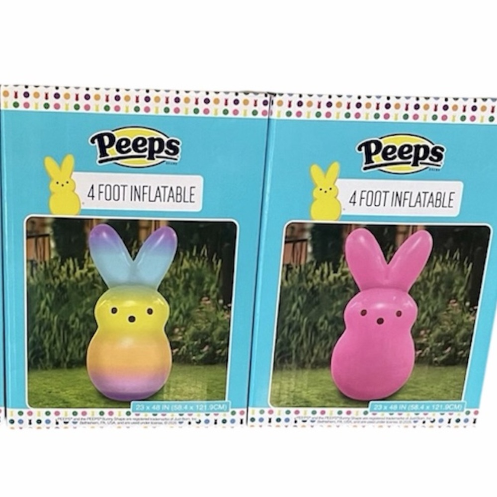 PEEPS 4 Foot Inflatable Bunny Set of 2